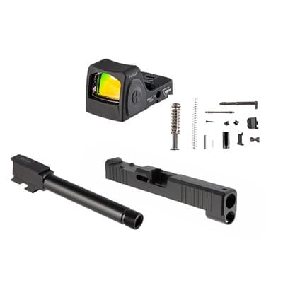 Rmrcc Slide, Parts & Barrel Kit For GlockA(R) 43 W/Adj 3.25 Moa Dot - G43 Slide Kit With Threaded Barrel & Rmrcc Red Dot
