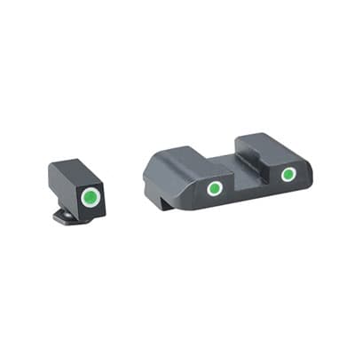 Pro Tritium Night Sight Sets For GlockA(R) - Green/Green Sight Set For GlockA(R) 17/19