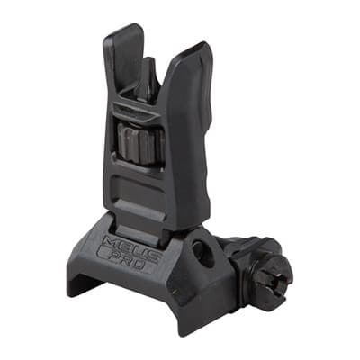 Ar-15  Flip-Up Mbus Pro Back-Up Front Sight - Mbus Pro Front Sight Flip-Up Adjustable Steel Black