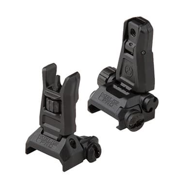 Ar-15  Mbus Pro Backup Sight Set - Mbus Pro Sight Set Flip-Up For Ar-15 Black