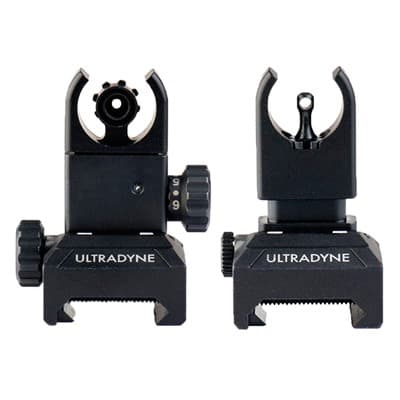 C4 Folding Front And Rear Sight Combo - C4 Folding Front And Rear Sight Combo Udblack