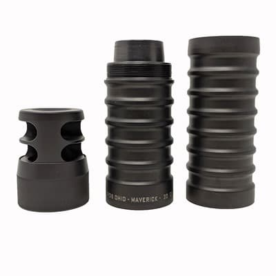 Maverick Recoil Suppression System - 9.2'''' 30 Caliber Maverick Suppressor, Hellfire Mount