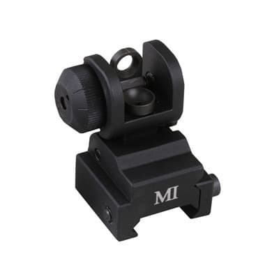 Ar-15  Mctar-Ers Rear Sight - Ar-15  Flip-Up Adjustable Mctar-Ers Rear Sight Black