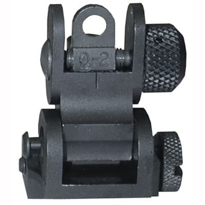 Ar-15  Tactical Rear Sight - Ar-15  Flip-Up  Tactical Rear Sight Black