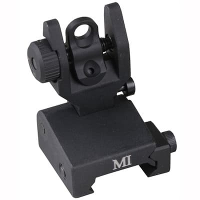 Ar-15  Mctar-Splp Rear Sight - Ar-15  Flip-Up Adjustable Mctar-Splp Rear Sight Black