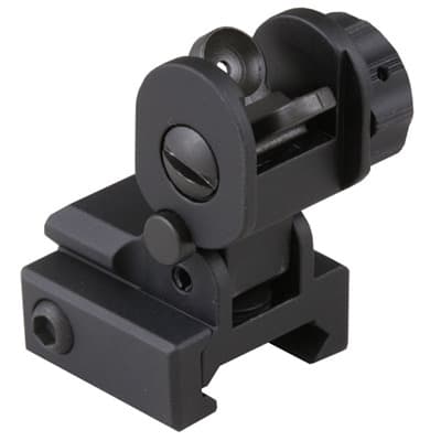 Ar-15  Standard Backup Iron Rear Sight - Ar-15  Flip-Up  Standard Backup Iron Rear Sight Black