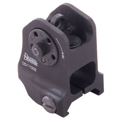 Ar-15  A1.5 Backup Rear Sight - Fixed Adjustable A1.5 Backup Rear Sight For Ar-15 Black