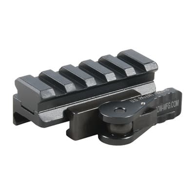 Ar-15/M16 Razor Red Dot Riser Mount - Ar-15 Riser Mount W/Quick Release Lever Black