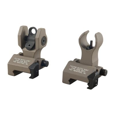 Ar-15  Hk-Style Front Sight Set - Ar-15  Flip-Up Hk-Style Front Sight Set Dark Earth