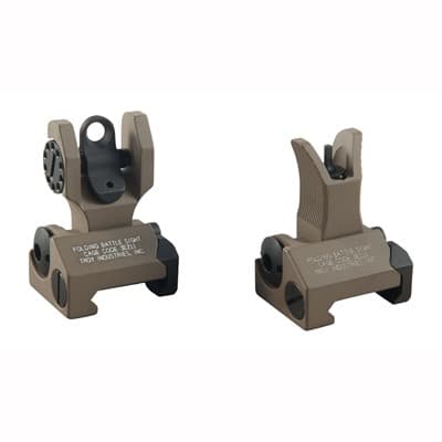 Ar-15  Sight Set - Ar-15  Flip-Up Sight Set Dark Earth