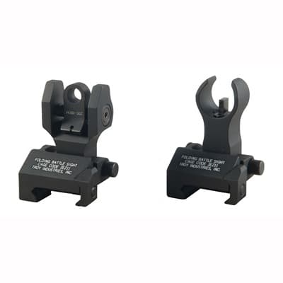 Ar-15  Hk-Stlye Front Tritium Sight Set - Ar-15  Flip-Up Hk-Stlye Front Tritium Sight Set Black
