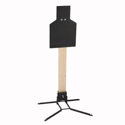 Steel Handgun Targets With Standard Base - Steel Torso Shaped Handgun Target With Standard Base