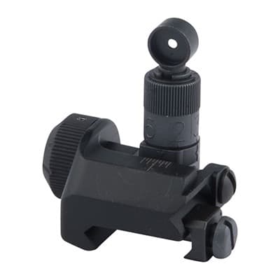 Ar-15  Tactical Rear Sight 600 Meter - Ar-15  Flip-Up Adj Tactical Rear Sight 600 Meter Black