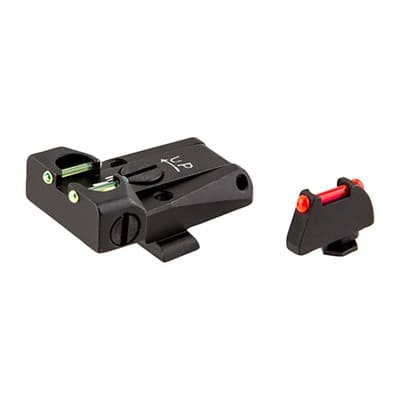Fiber Optic Adjustable Sight Set For GlockA(R) - Fiber Optic Adj Sight Set