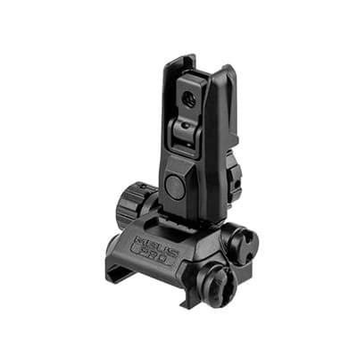 Ar-15  Mbus Pro Lr Rear Sight - Mbus Pro Rear Sight Flip-Up Lr Adjustable 2.6'''' Steel Black