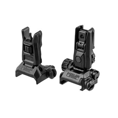 Ar-15  Mbus Pro Lr Sight Set - Mbus Pro Flip Up Sight Set Lr Adjustable For Ar-15 Black