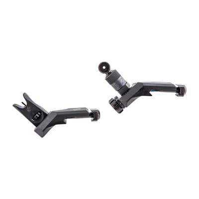 Ar-15  45 Degree Offset Sight Set Clamp Mount - Ar-15  Flip-Up 45 Degree Offset Sight Set Clamp Mount Blk