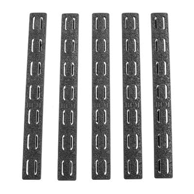 Ar-15 Keymod Rail Panel Kit 5-Pack Rubber - Rail Panel Kit 5-Pack Keymod Rubber Black 5.5''''