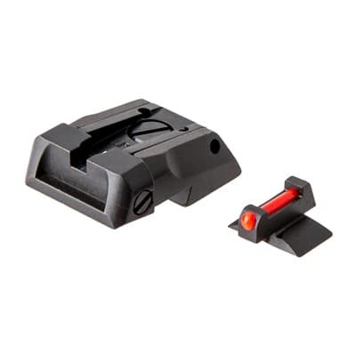 Lpa Novak Adjustable Sight Sets - Black Rear/Red Front Adjustable Sight Set, Novak Style