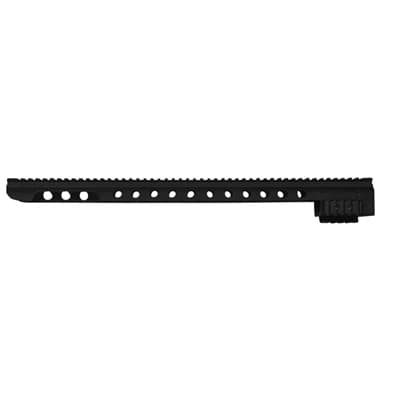 Remington 7600 Top Picatinny Rail Mount W/ Bottom Accessory Rails - Top Full Picatinny Rail Mount W/ Accy Rails Blk Aluminum