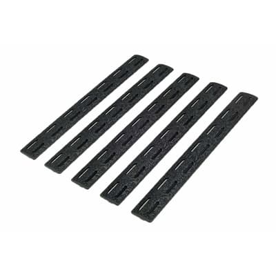 Bcmgunfighter M-Lok Rail Panel Kit 5-Pack Polymer - Rail Panel Kit 5-Pack M-Lok Polymer Black 5.5''''