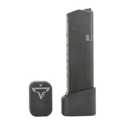 Base Pad For GlockA(R) 19/23 - Base Pad +4/5 Flat Black