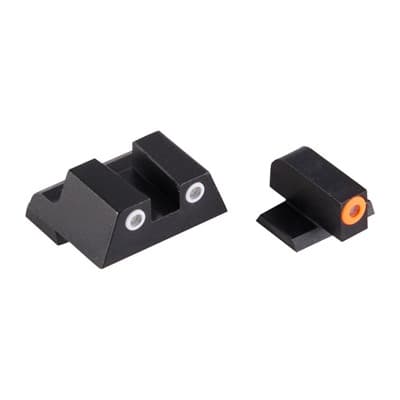 Perfect Dot Tritium Night Sights For Canik - Canik Tp9sfx/Tp9sfl Orange Front & Clear Square Notch Rear