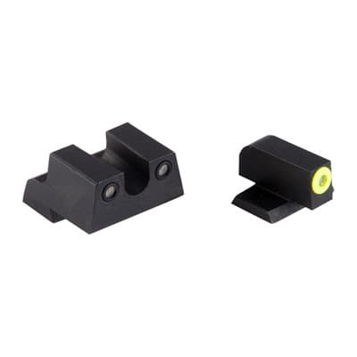 Perfect Dot Tritium Night Sights For Canik - Canik Tp9sf Elite/Tp9sa Yellow Front & Black U Notch Rear