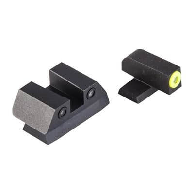 Perfect Dot Tritium Night Sights For Sig Sauer - Sig P Series 40/45 Yellow Front & Black Square Notch Rear