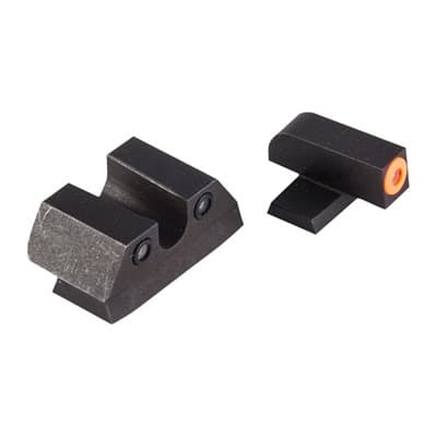 Perfect Dot Tritium Night Sights For Sig Sauer - Sig P Series 9mm/357 Orange Front & Black U Notch Rear