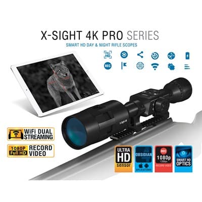 X-Sight 4k Pro 5-20x Smart Day/Night Rifle Scope - X-Sight 4k Pro 5-20x Smart Day/Night Scope Black