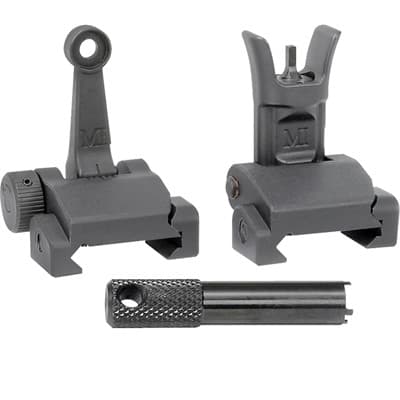 Ar-15 Combat Rifle Folding Sight Set