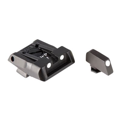 Adjustable Sights For GlockA(R) - Fully Adjustabel Sight Set, White Dot