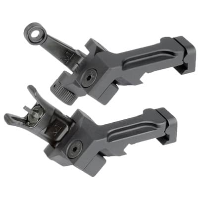 Ar-15 Combat Rifle Offset Sight Set - Ar-15 Combat Rifle Offset Sight Set Black