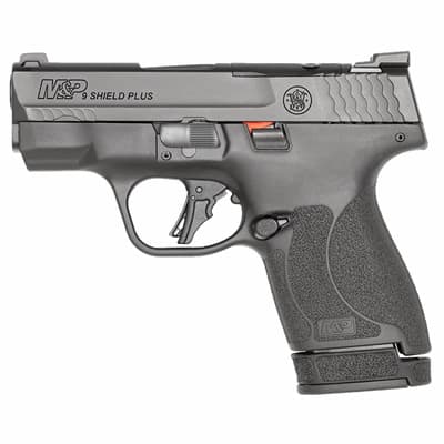 M&P9 Shield Plus Optic Ready 9mm Luger Semi-Auto Handgun - M&P9 Shield Plus Or 9mm 3.1" Bbl (1)10rd & (1)13rd Ns Black