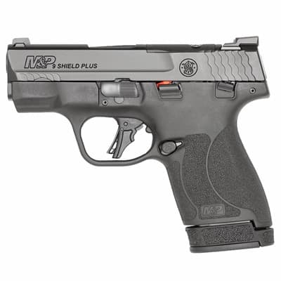 M&P9 Shield Plus Optic Ready 9mm Luger Semi-Auto Handgun - M&P9 Shield Plus Or 9mm 3.1" Bbl (1)10rd & (1)13rd Ts Black