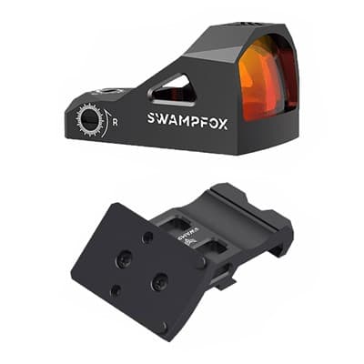 Liberty Micro Reflex Sight - Rebel 45 Offset Dot Sight Mount & Liberty Green Dot Black