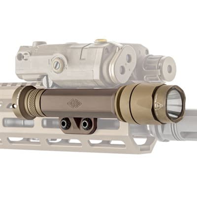 Torch 6v/Cr123 M-Lok Light Body Flashlight Mount - Torch 6v/Cr123 M-Lok Light Body Left Side Tobacco
