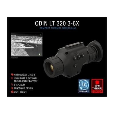 Odin Lt 320 Compact Therml Viewer - Odin Lt 320 3-6x Compact Thermal Viewer
