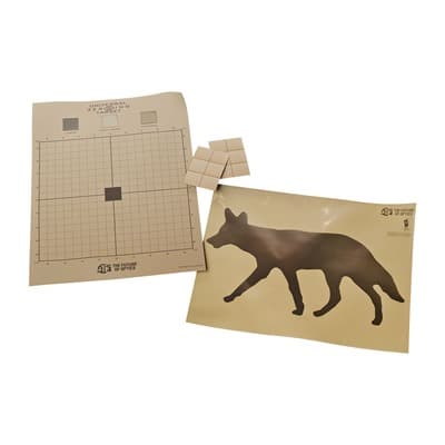 Thermal Targets - Thermal Zero/Train Coyote Kit 1-Coyote/1-Thermal/12-Paster