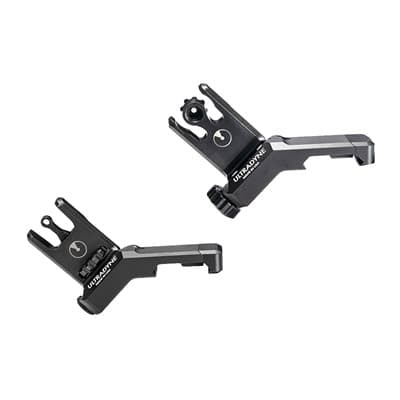 C2 Folding Offset Front And Rear Sight Combos - C2 Folding Front And Rear Offset Sight Combo - Aperture