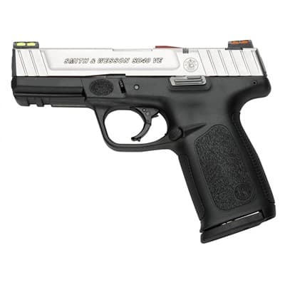 S&W Sd40 Ve 40sw 4'''' Bbl Hi-Viz Ca Compliant - Sd40 Ve 40 S&W 4'''' Bbl (2)10rd Mags Fiber Optic Two-Tone