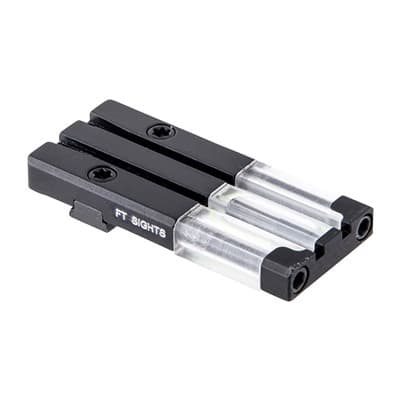 Fiber-Tritium Bullseye Rear Sight For Springfield Green