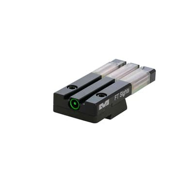 Fiber-Tritium Bullseye Rear Sight For H&K Vp9 Green