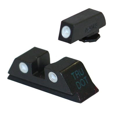 Tru-DotA(R) Tritium Night Sight Sets For GlockA(R) - Sight Set (Fixed Green/Orange) For GlockA(R) 9mm & .40 Cal