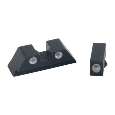Tru-DotA(R) Tritium Night Sight Sets For GlockA(R) - Sight Set (Fixed Green/Yellow) For GlockA(R) 9mm & .40 Cal