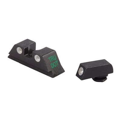 Tru-DotA(R) Tritium Night Sight Sets For GlockA(R) - Sight Set (Fixed Green/Yellow) GlockA(R) 10mm & .45 Cal