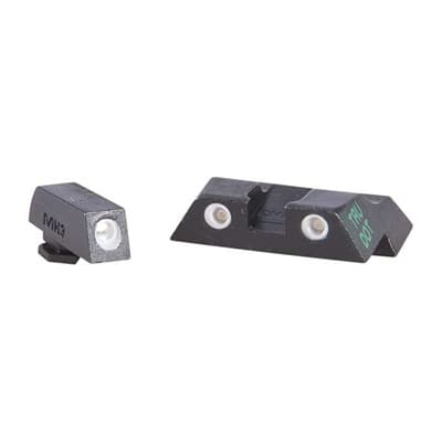 Tru-DotA(R) Tritium Night Sight Sets For GlockA(R) - Sight Set (Fixed Green/Yellow) GlockA(R) 26, 27