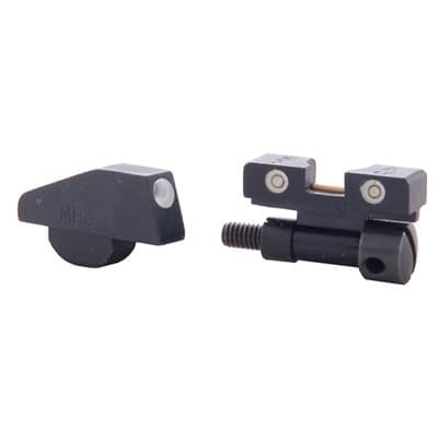 S&W Revolver Tru-DotA(R) Adjustable Tritium Night Sight Set - S&W K,L,N Frame Exc Mtn Guns(Adj Fact Rear & Pin-On Front)