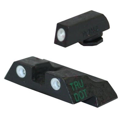Tru-DotA(R) Tritium Night Sight Sets For GlockA(R) - Sight Set (Fixed Green/Green) GlockA(R) 26, 27